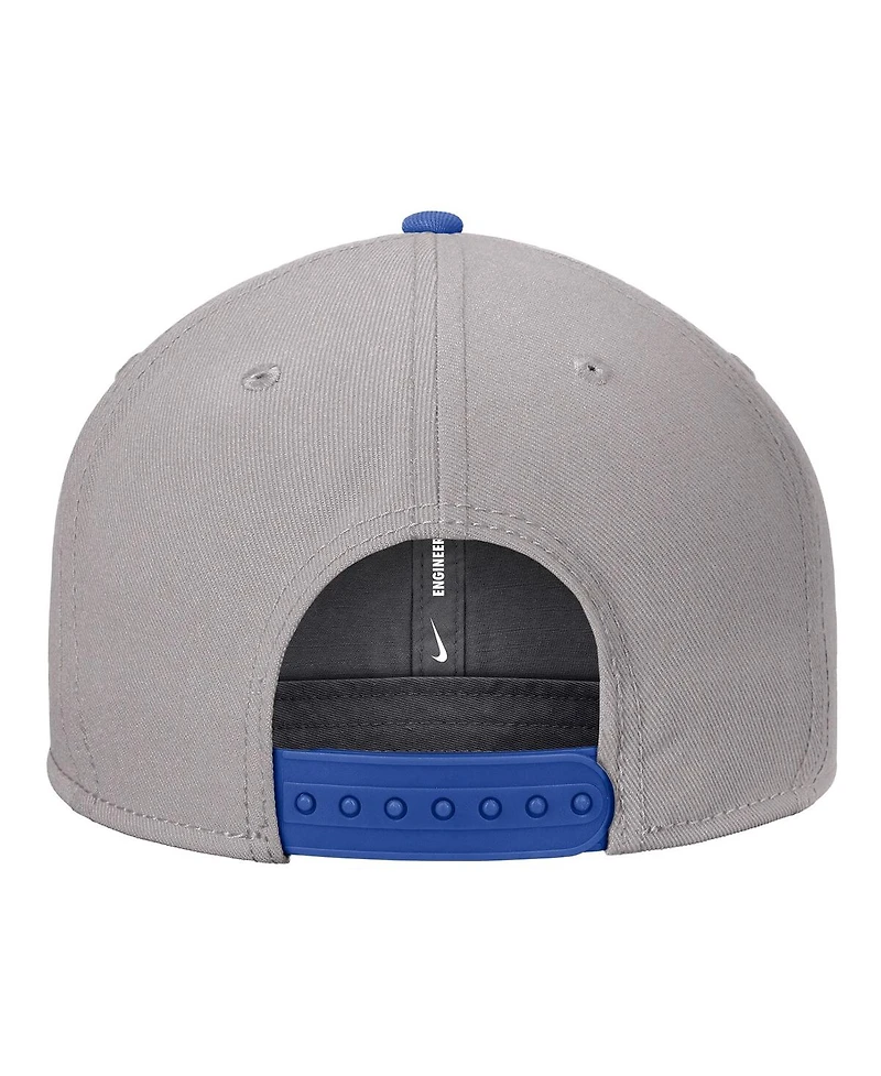 Nike Men's Gray Air Force Falcons Vintage Script Pro Dri-fit Snapback Hat