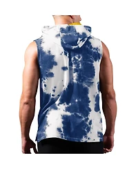 Msx by Michael Strahan Men's Royal Los Angeles Rams Resistance Sleeveless Pullover Hoodie