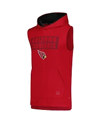 Msx by Michael Strahan Men's Cardinal Arizona Cardinals Marathon Sleeveless Pullover Hoodie