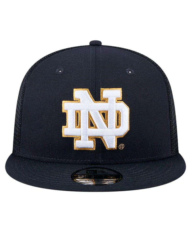 New Era Men's Navy Notre Dame Fighting Irish 9FIFTY Trucker Snapback Hat