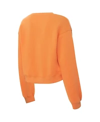 ZooZatz Women's Tennessee Orange Volunteers Chenille Cropped Sweatshirt