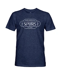 1863FC Men's Heather Navy Tottenham Hotspur Landmark Twisted Tri-Blend Slub T-Shirt