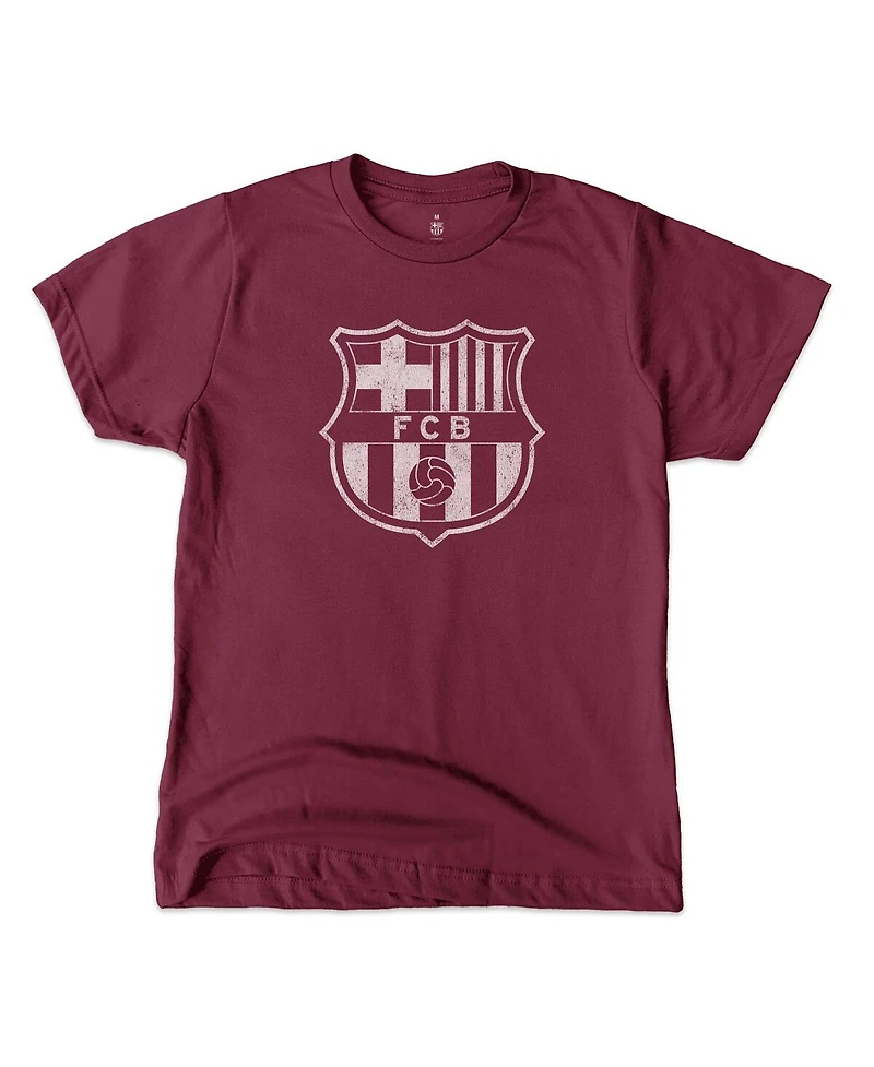 1863FC Big Boys and Girls Robert Lewandowski Maroon Barcelona Player T-Shirt
