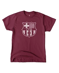 1863FC Big Boys and Girls Robert Lewandowski Maroon Barcelona Player T-Shirt