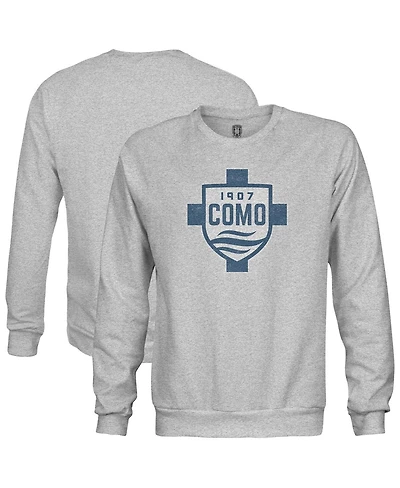 1863FC Men's 1863FC Heather Gray Como 1907 Color Badge Pullover Sweatshirt
