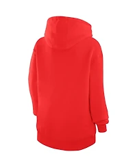 G-iii 4Her by Carl Banks Women's Red Kansas City Chiefs Graphic Team Fleece Pullover Hoodie