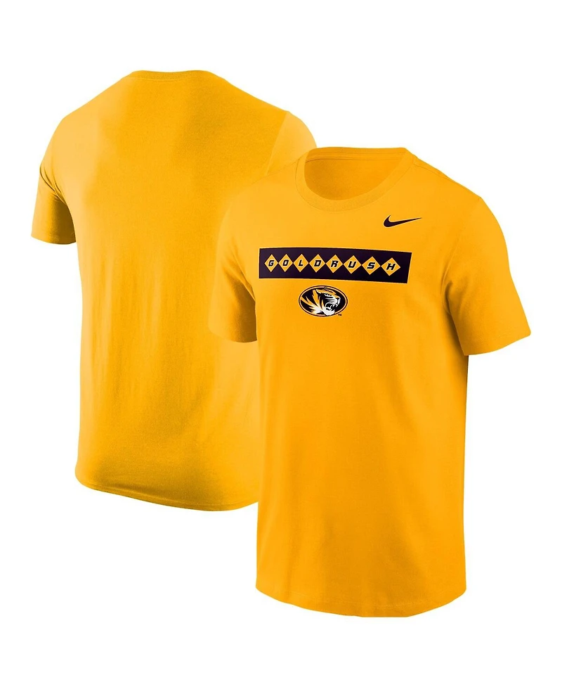 Nike Men's Gold Missouri Tigers 2025 Rush T-Shirt