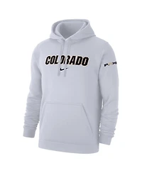 Nike Men's White Colorado Buffaloes Coach Prime Club Fleece Hoodie