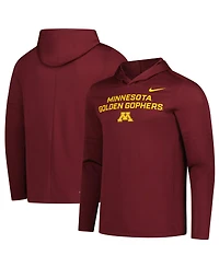 Nike Men's Maroon Minnesota Golden Gophers 2025 Sideline Dri-fit Long Sleeve Hoodie T-Shirt