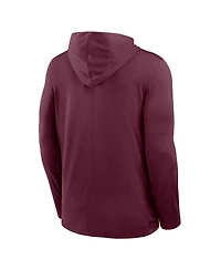 Nike Men's Maroon Virginia Tech Hokies 2025 Sideline Dri-fit Long Sleeve Hoodie T-Shirt
