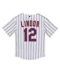 Nike Baby Boys and Girls Francisco Lindor White New York Mets Home Replica Jersey