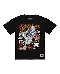Mitchell & Ness Men's Jerry Rice Black San Francisco 49ers Chalked Up Player Graphic T-Shirt
