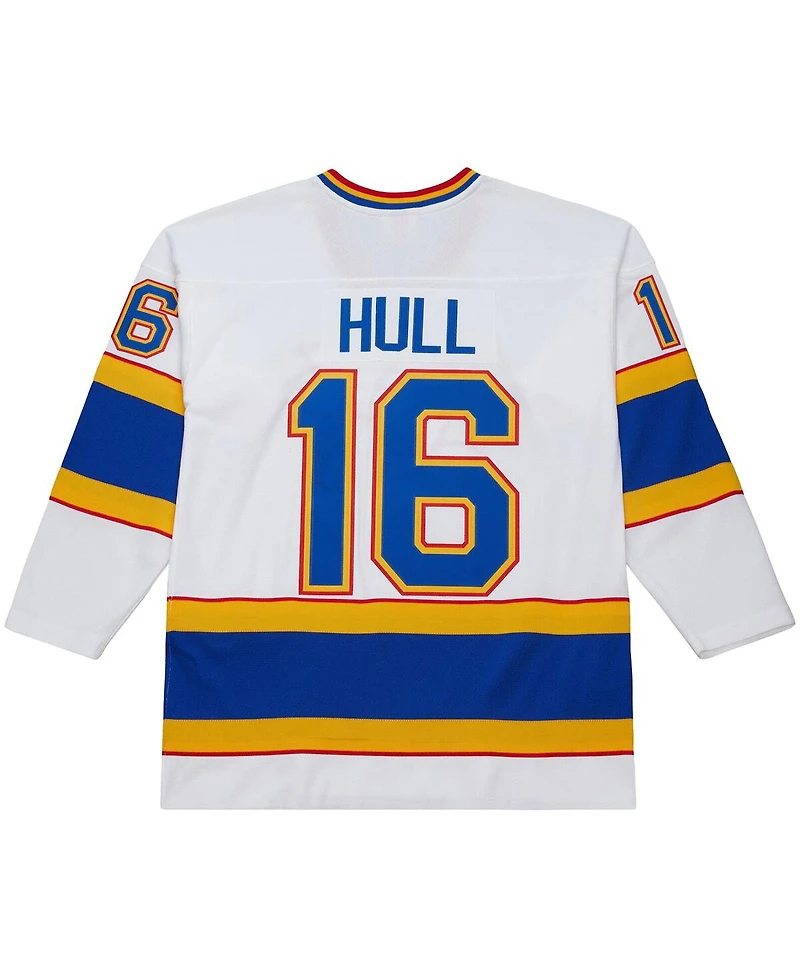 Mitchell & Ness Men's Brett Hull White St. Louis Blues 1990-91 Power Play Jersey