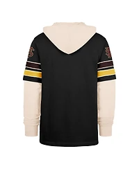 '47 Brand Men's Black Florida State Seminoles Split Zone Cornerback Lacer Pullover Hoodie