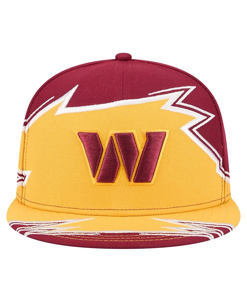 New Era Men's Burgundy/Gold Washington Commanders Break 59FIFTY Fitted Hat