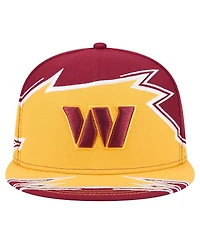 New Era Men's Burgundy/Gold Washington Commanders Break 59FIFTY Fitted Hat