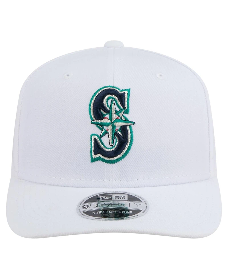 New Era Men's White Seattle Mariners Coolera 9SEVENTY Adjustable Hat