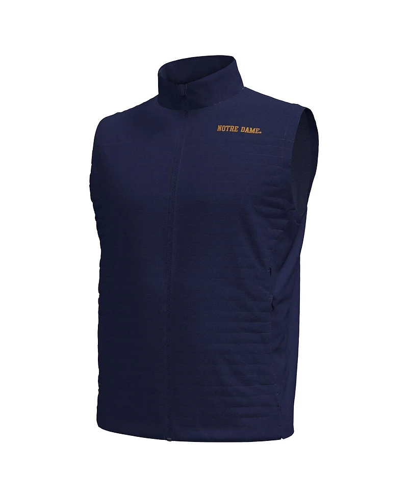 Under Armour Men's Navy Notre Dame Fighting Irish Drive Pro Storm Full-Zip Sweater Vest