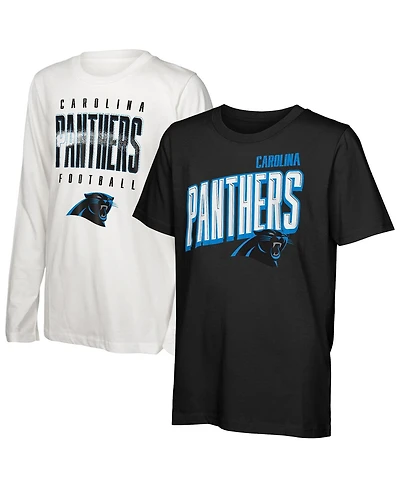 Outerstuff Big Boys and Girls Carolina Panthers The Mix Combo T-Shirt Set