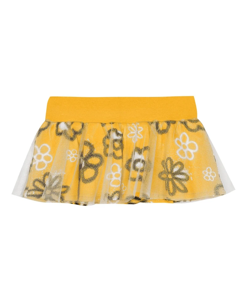 Outerstuff Baby Girls 2-Piece Pittsburgh Steelers My Team Rocks Bodysuit and Skirt Set