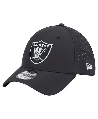 New Era Men's Black Las Vegas Raiders Night 39THIRTY Flex Hat