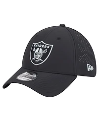 New Era Men's Black Las Vegas Raiders Night 39THIRTY Flex Hat