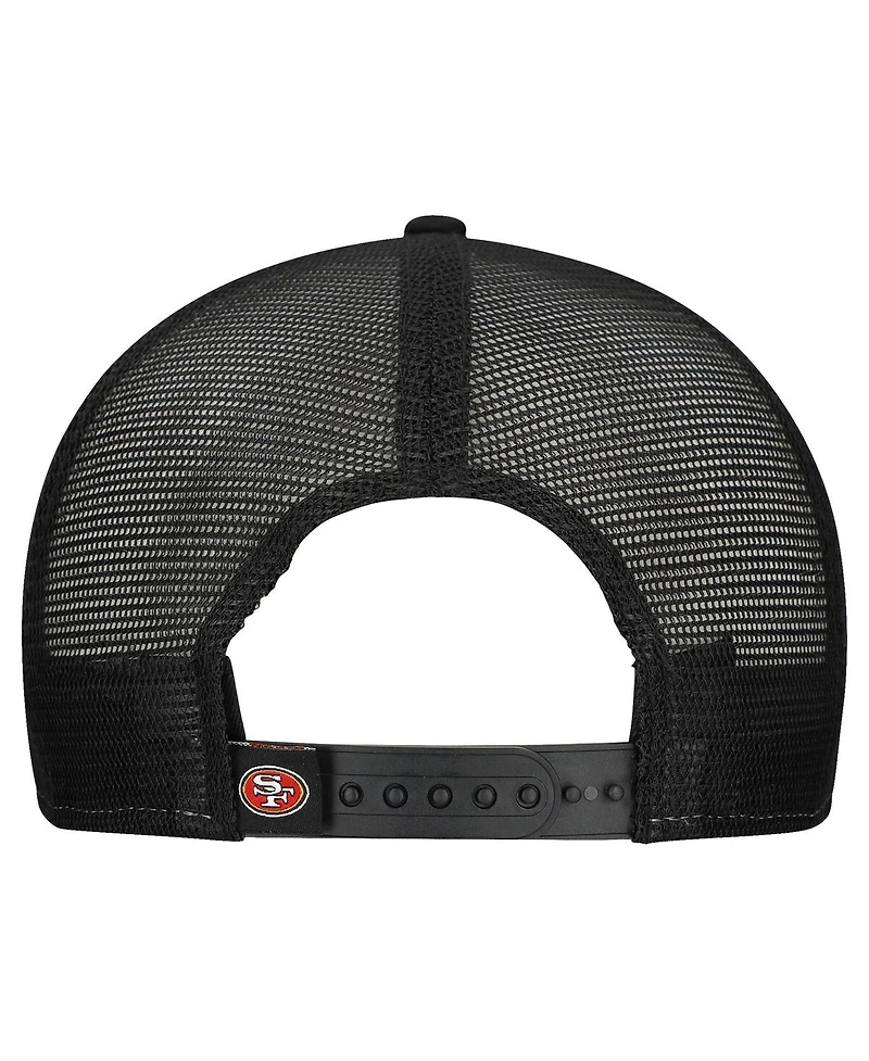 New Era Men's Scarlet/Black San Francisco 49ers Outdoor Split Panel 9FIFTY Snapback Hat