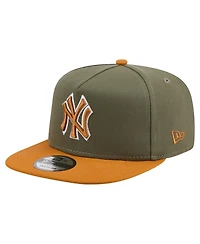 New Era Men's Olive/Brown New York Yankees Color Pack A-Frame 9FIFTY Snapback Hat