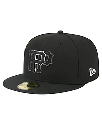 New Era Men's Black Pittsburgh Pirates Tri-Hit 59FIFTY Fitted Hat