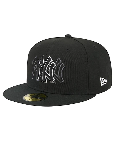 New Era Men's Black York Yankees Tri-Hit 59FIFTY Fitted Hat