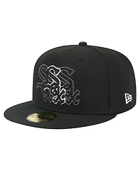New Era Men's Black Chicago White Sox Tri-Hit 59FIFTY Fitted Hat