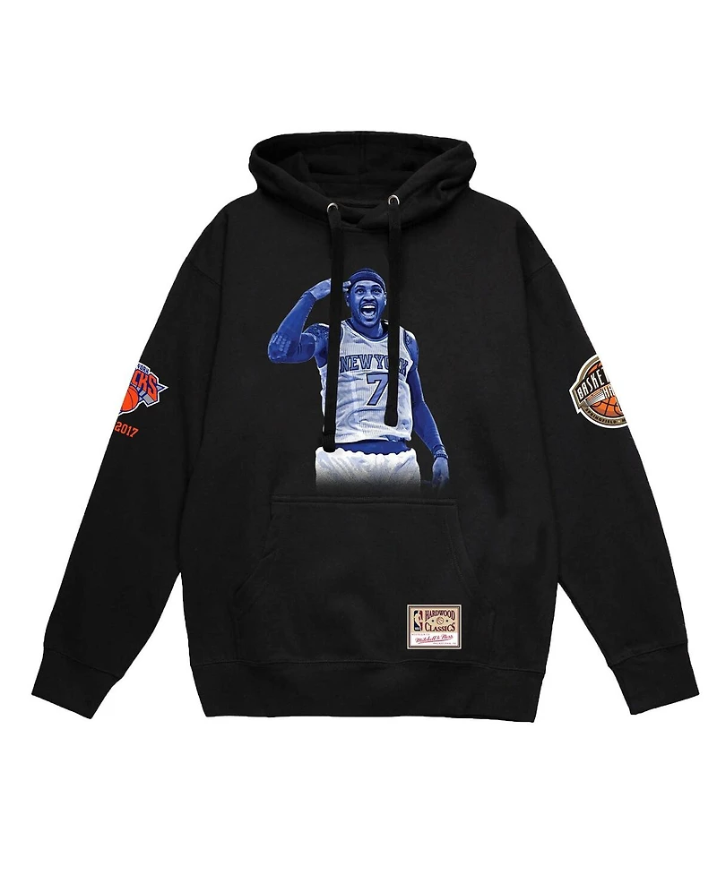 Mitchell & Ness Men's Carmelo Anthony Black New York Knicks Ultimate Player Hoodie