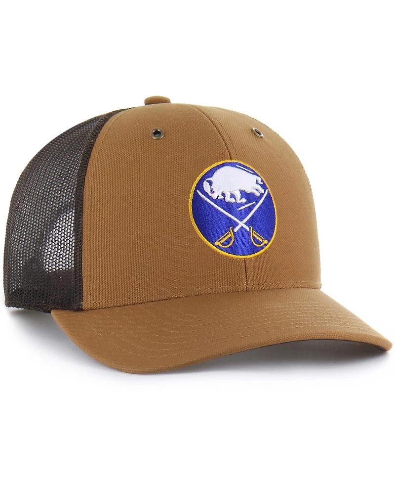Carhartt x '47 Brand Men's Brown Buffalo Sabres Trucker Adjustable Hat