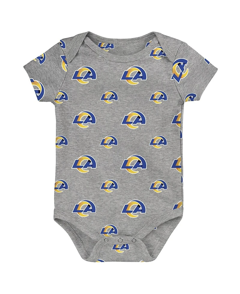 Outerstuff Newborn 3-Piece Los Angeles Rams Little Tike Bodysuit Set