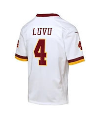 Nike Big Boys and Girls Frankie Luvu White Washington Commanders Game Super Bowl Era Jersey