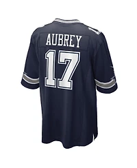 Nike Big Boys and Girls Brandon Aubrey Navy Dallas Cowboys Game Jersey