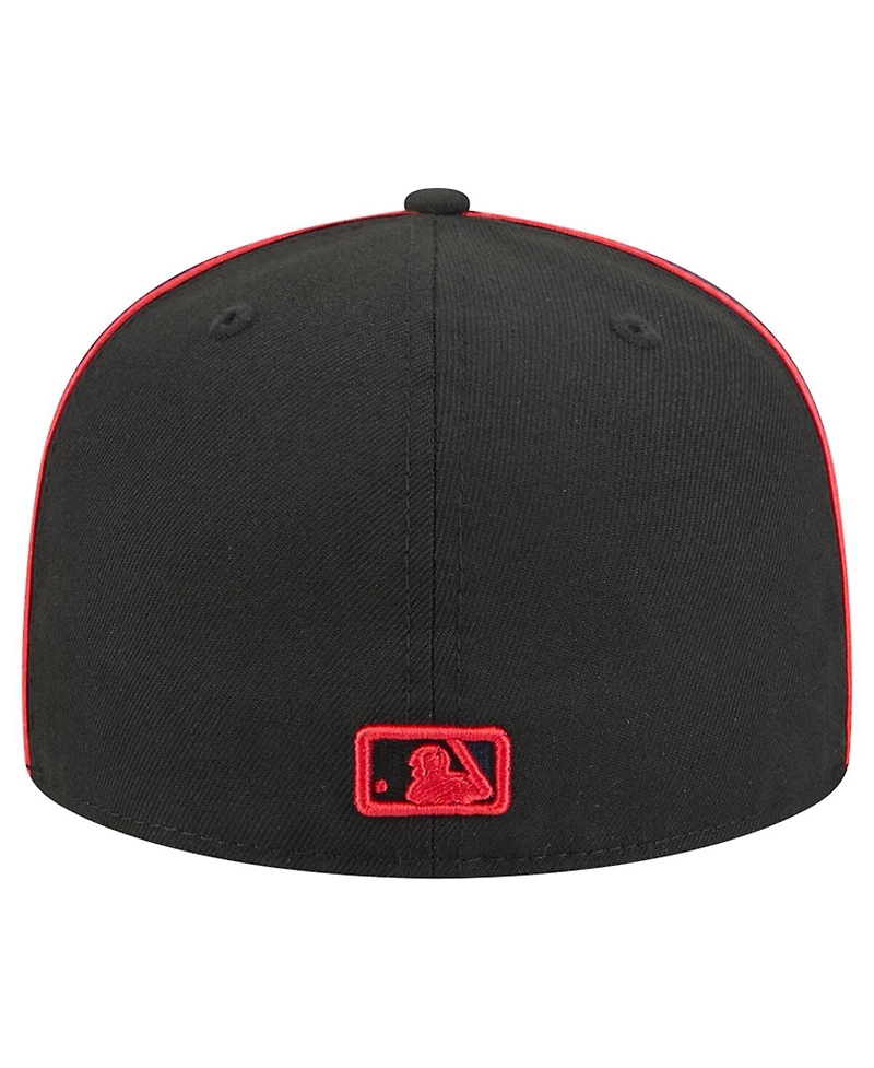 New Era Men's Black Atlanta Braves Soutache 59FIFTY Fitted Hat