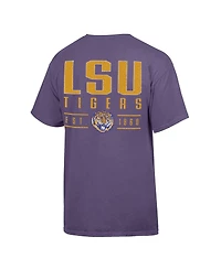 ComfortWash Men's Purple Lsu Tigers Big Name T-Shirt