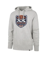 '47 Brand Men's Gray Chicago Bears Super Bowl Xx Champions 40th Anniversary Imprint Headline Hoodie
