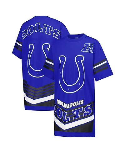 Gameday Couture Women's Royal Indianapolis Colts Perfect Score Vintage T-Shirt Dress