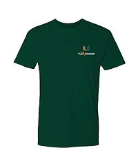FLoGrown Men's Green Miami Hurricanes Repeat Poster T-Shirt