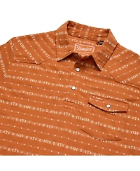 Howler Brothers Men's Texas Orange Longhorns Jacquard Ranchero Polo Shirt
