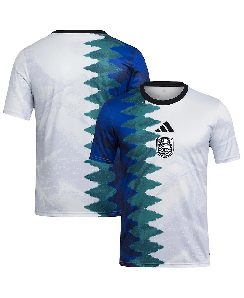 Adidas Men's White San Diego Fc 2025 Gaming Aeroready Pre-Match Jersey