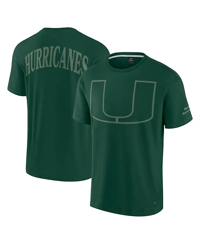 Fanatics Men's Green Miami Hurricanes Iconic T-Shirt