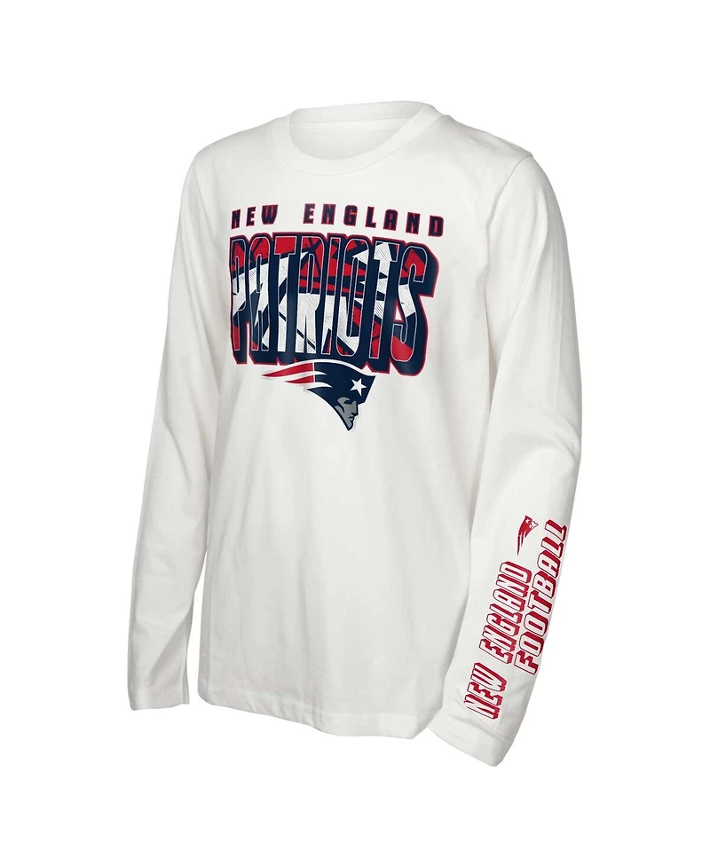 Outerstuff Big Boys and Girls New England Patriots In the Mix T-Shirt Combo Set