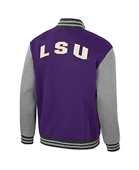 Colosseum Men's Purple Lsu Tigers Ambi-Turner Full-Zip Varsity Jacket