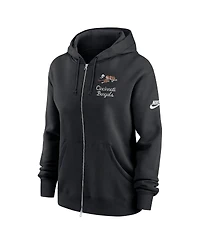 Nike Women's Black Cincinnati Bengals Phoenix Rewind Full-Zip Hoodie