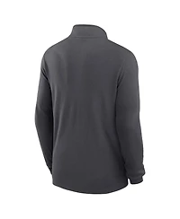 Nike Men's Anthracite Arizona Cardinals Lightweight Victory Dri-fit Half-Zip Pullover Hoodie