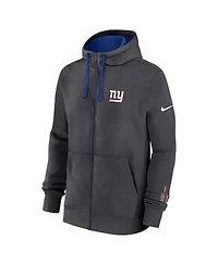 Nike Men's Anthracite New York Giants Primetime Club Full-Zip Hoodie