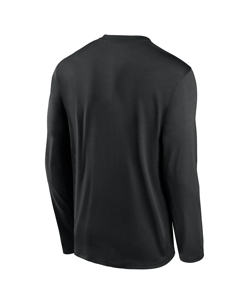 Nike Men's Black Pittsburgh Steelers Primetime Legend Icon Performance Long Sleeve T-Shirt